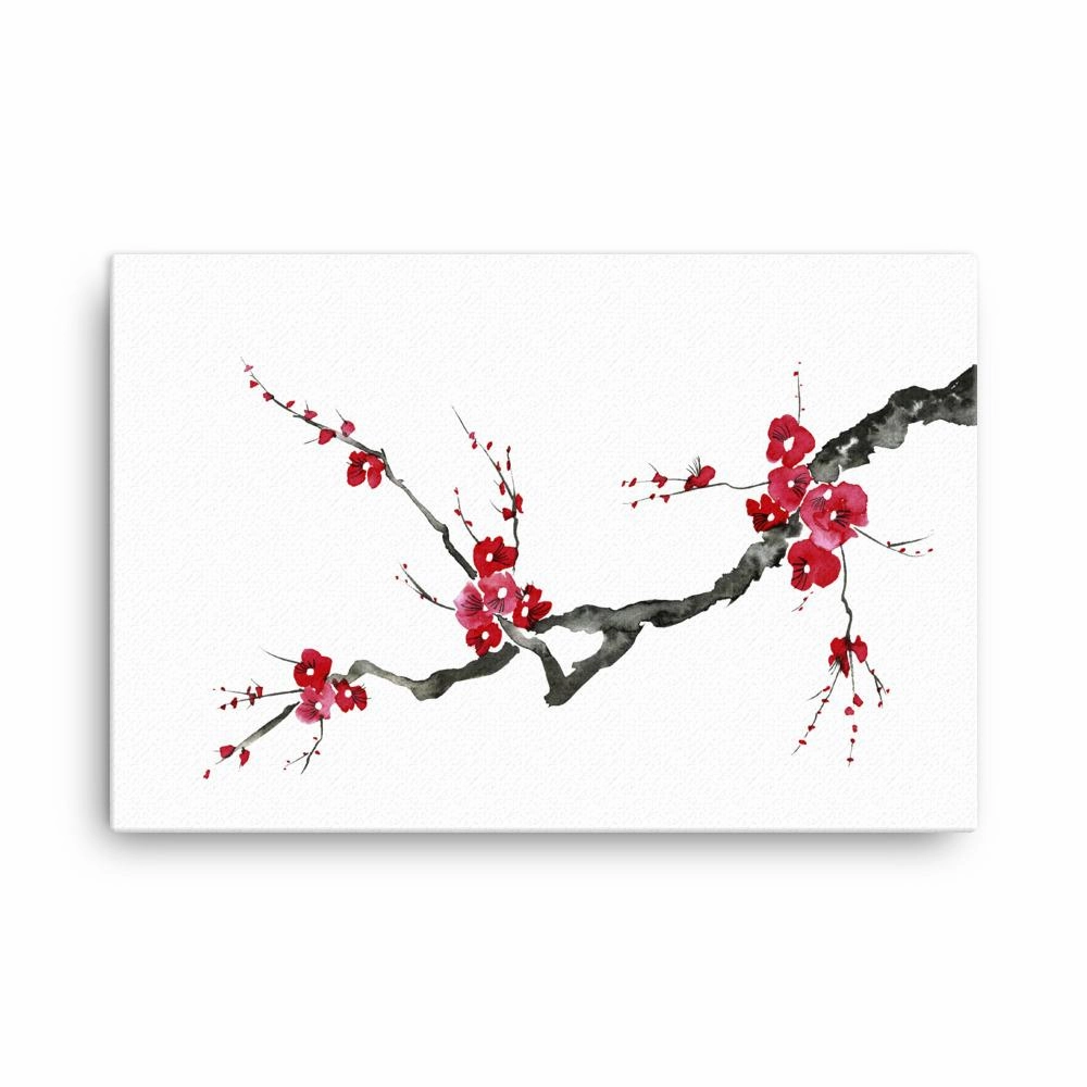 Plum Blossoms - canvas