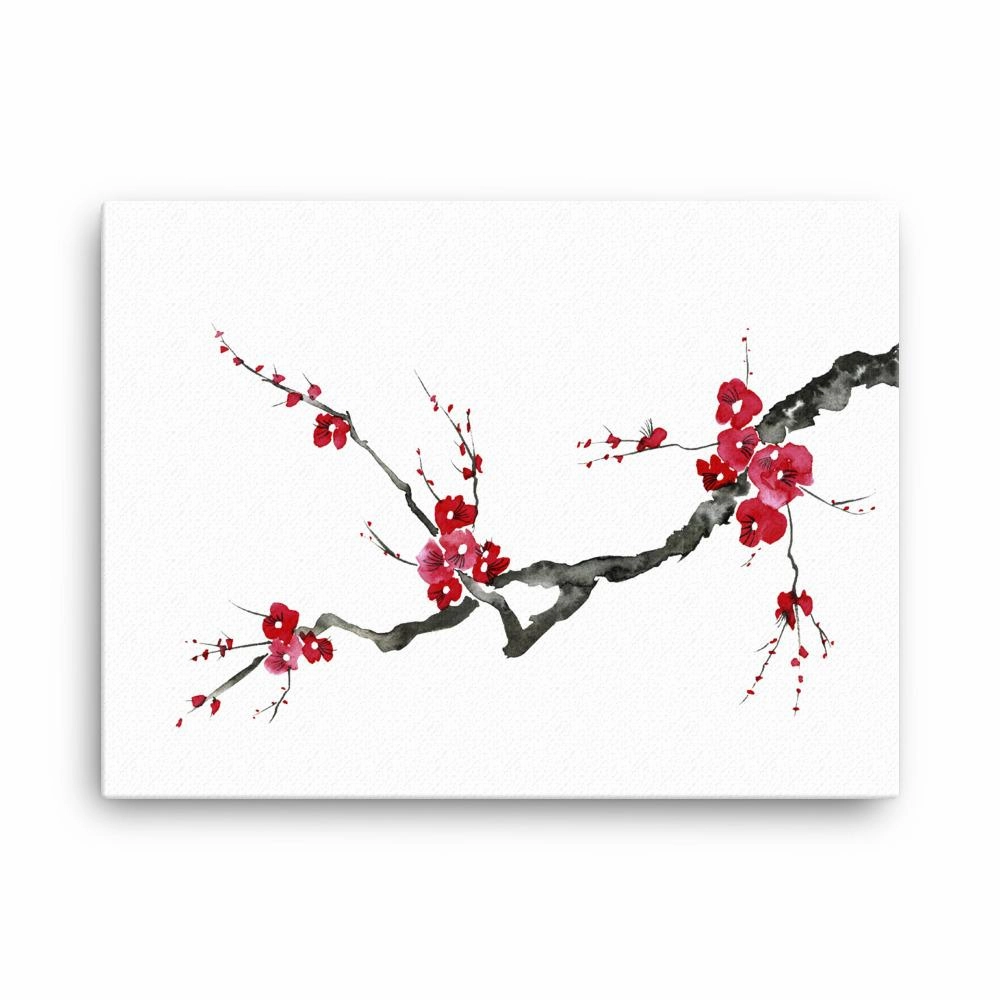 Plum Blossoms - canvas canvas mural art