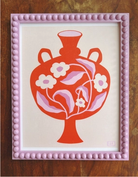 POP OF PINK framed wall decor
