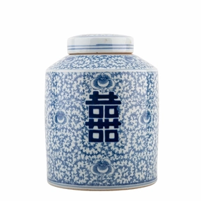 Porcelain Blue & White Petite Jar home display ornament