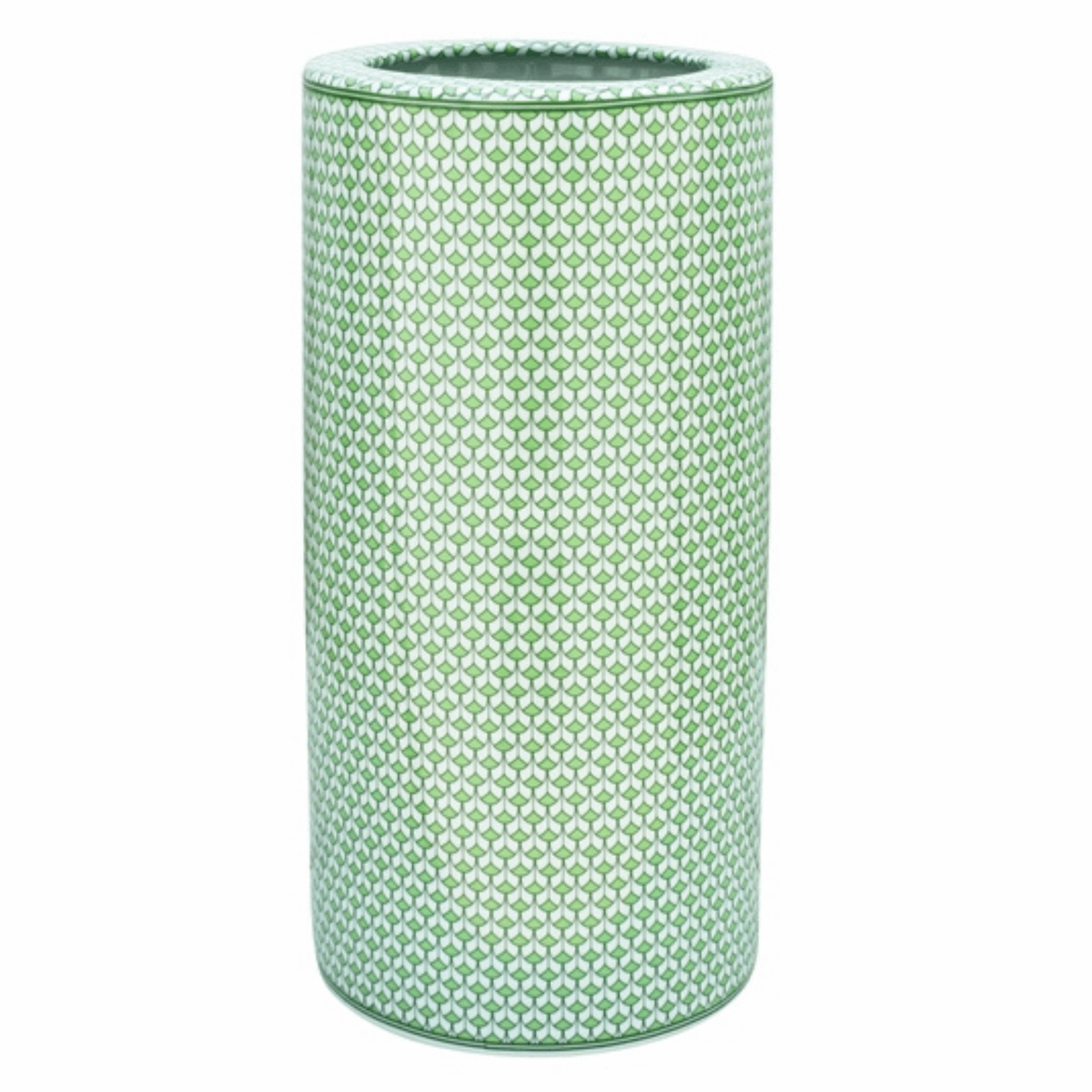 Porcelain Green Fish Scale Umbrella Stand home display ornament