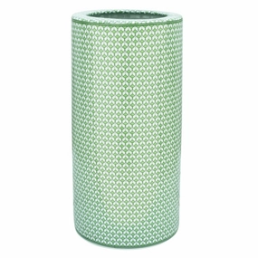 Porcelain Green Fish Scale Umbrella Stand home display ornament
