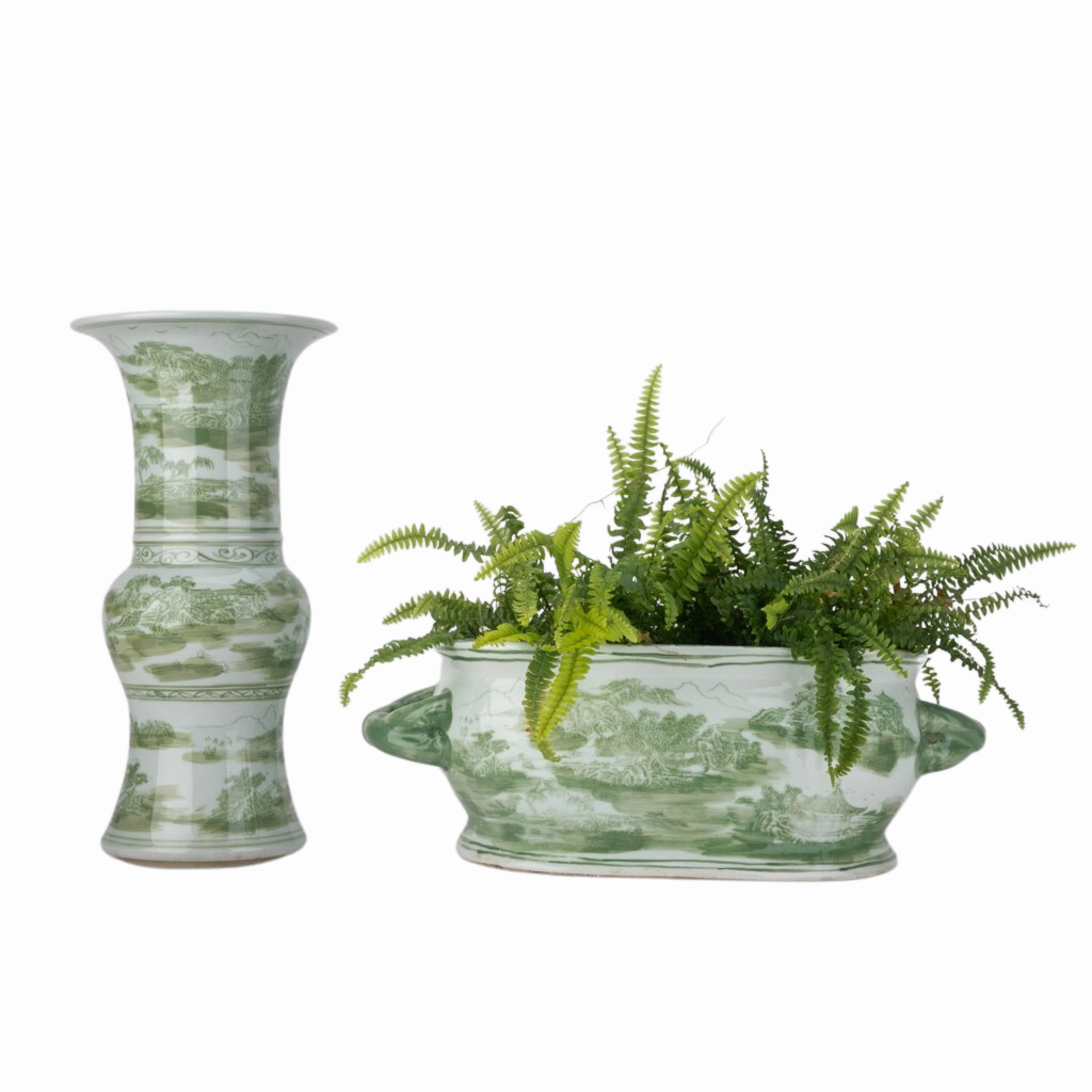 Princess Mantel Vase In Green