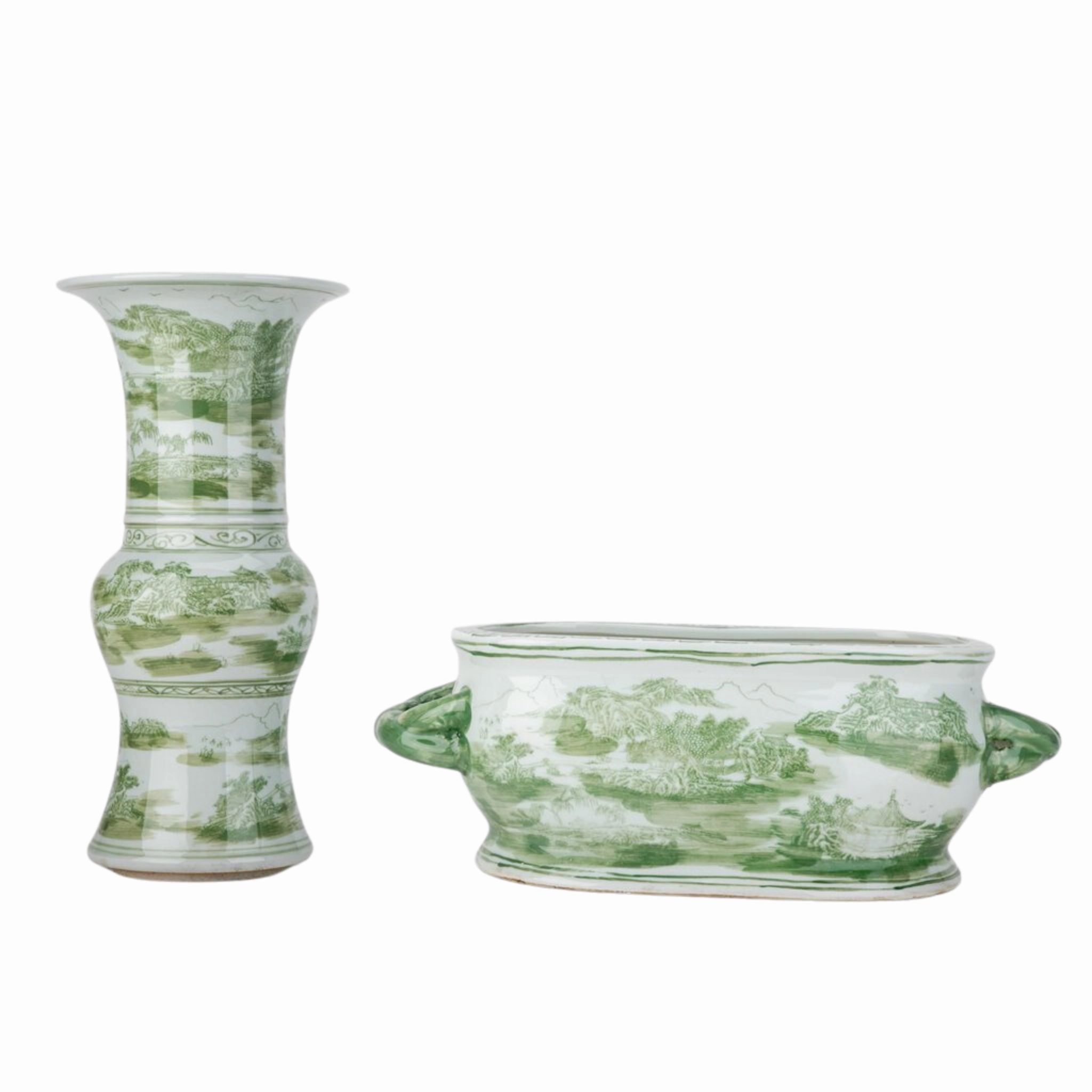 Princess Mantel Vase In Green