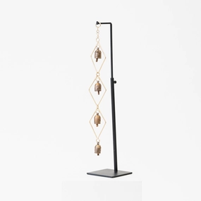 Quad Diamond Bell Chime dreamcatcher wall hanging