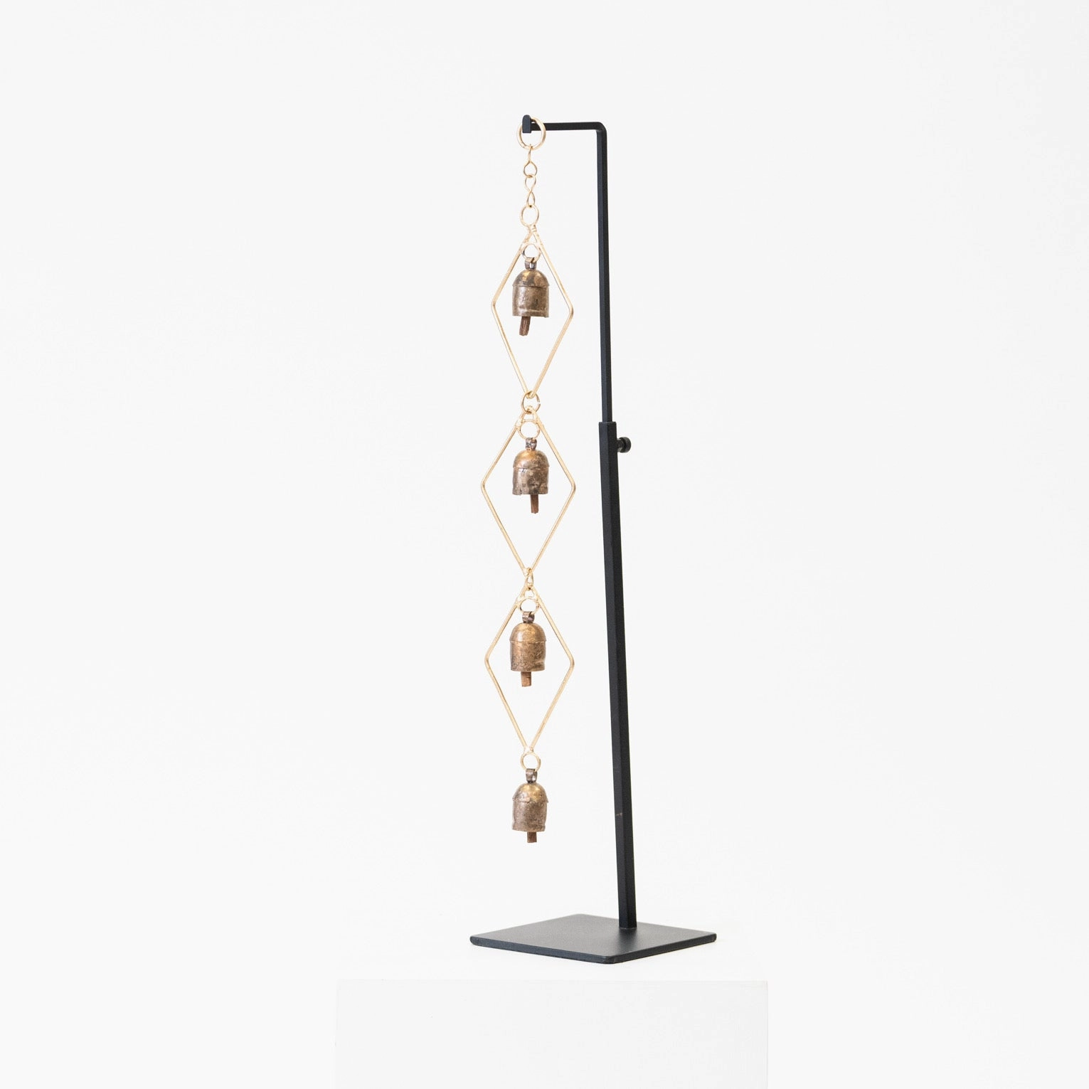 Quad Diamond Bell Chime dreamcatcher wall hanging