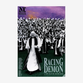 Racing Demon 1990 Print aesthetic poster wallpaper