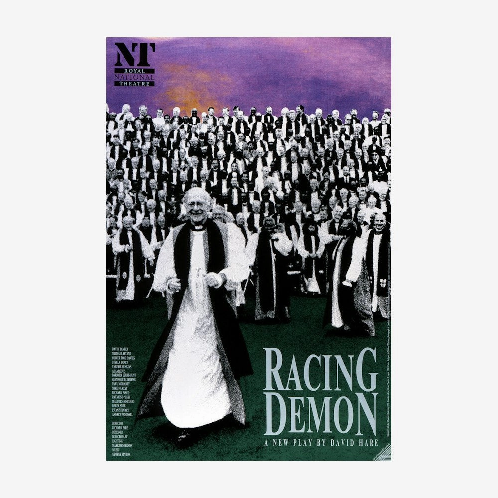 Racing Demon 1990 Print aesthetic poster wallpaper