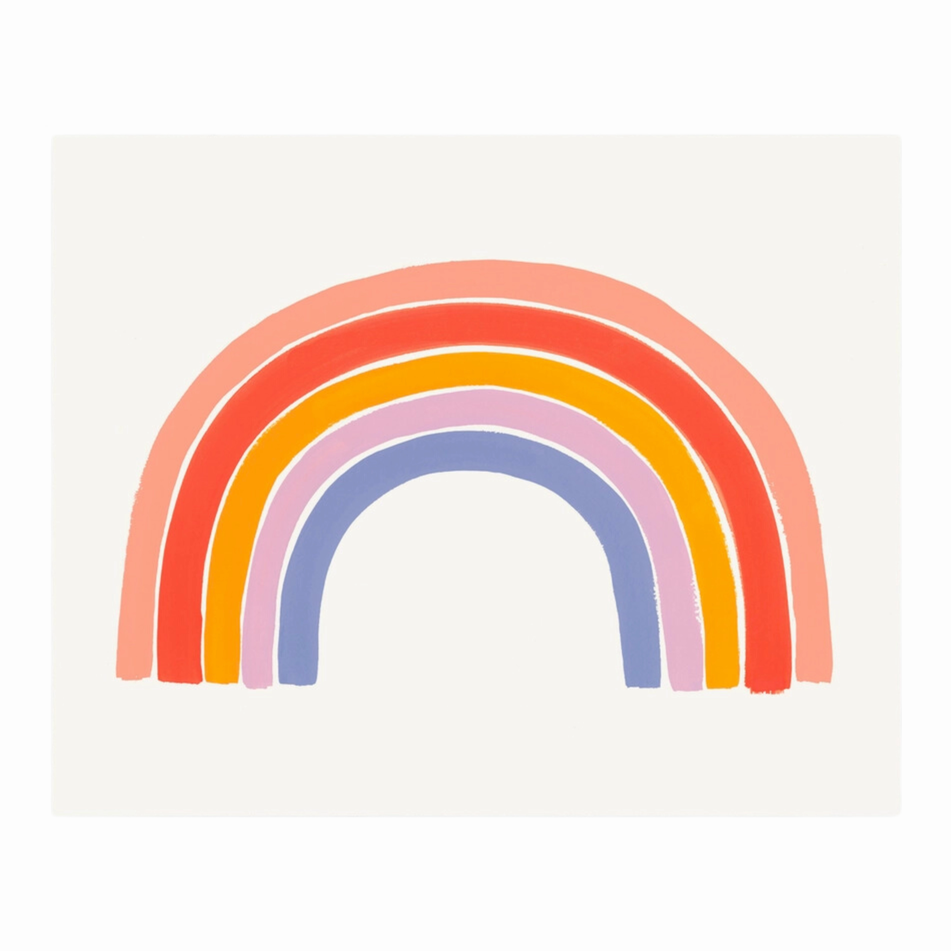 Rainbow Print framed wall decor