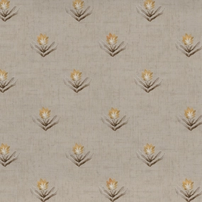 Raja Printed Cotton Fabric (By The Metre) Stone elegant table cloth  