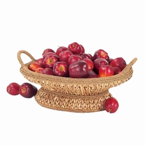 Rattan Cane Wicker Centerpiece Bowl home display ornament