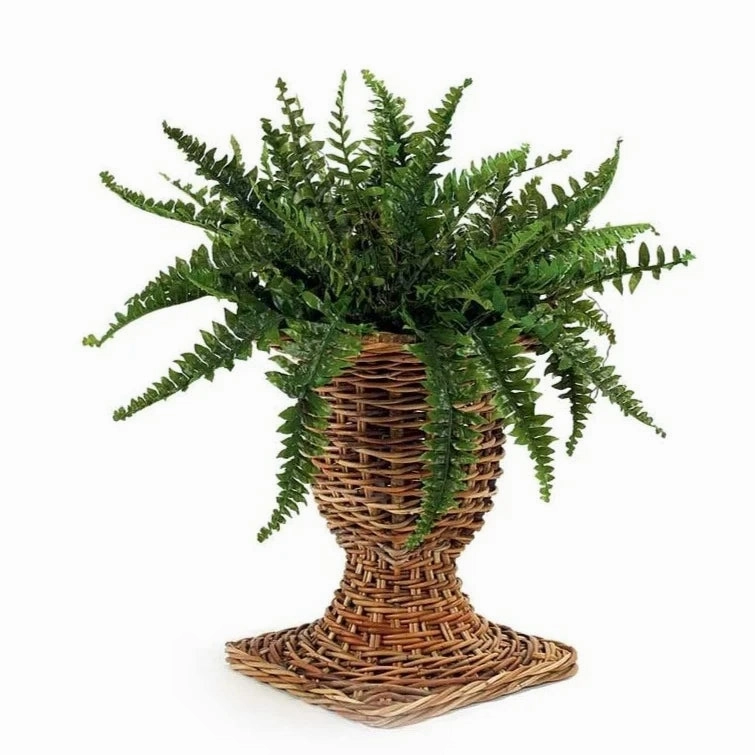 Rattan French Country Urn home display ornament