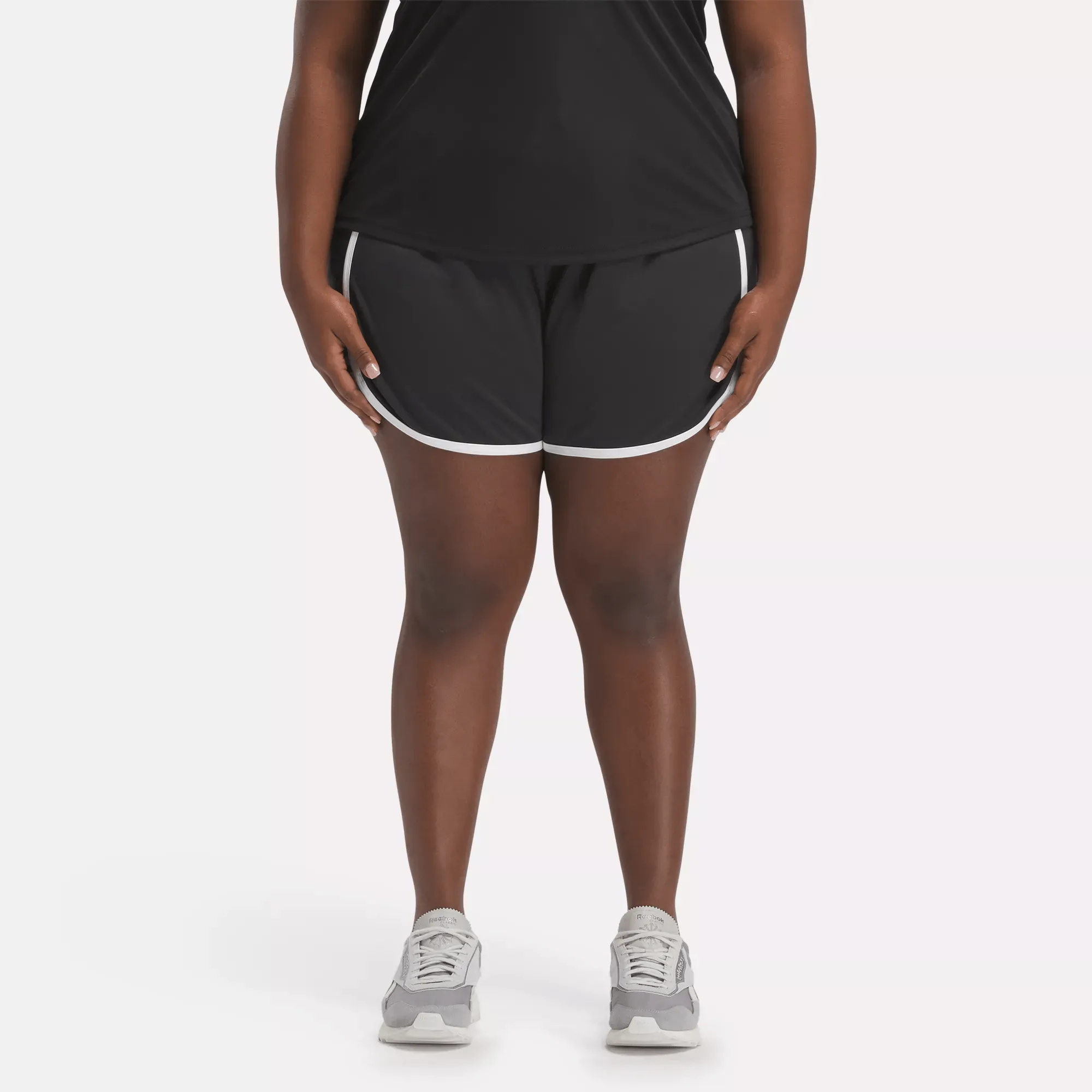 Reebok Schuhe Damen Workout Ready High-Rise Shorts (Plus Size)