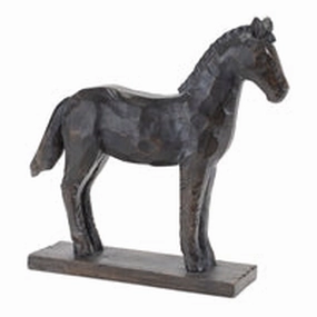Resin Horse on Stand 8.5"L x 8"H interior room decor