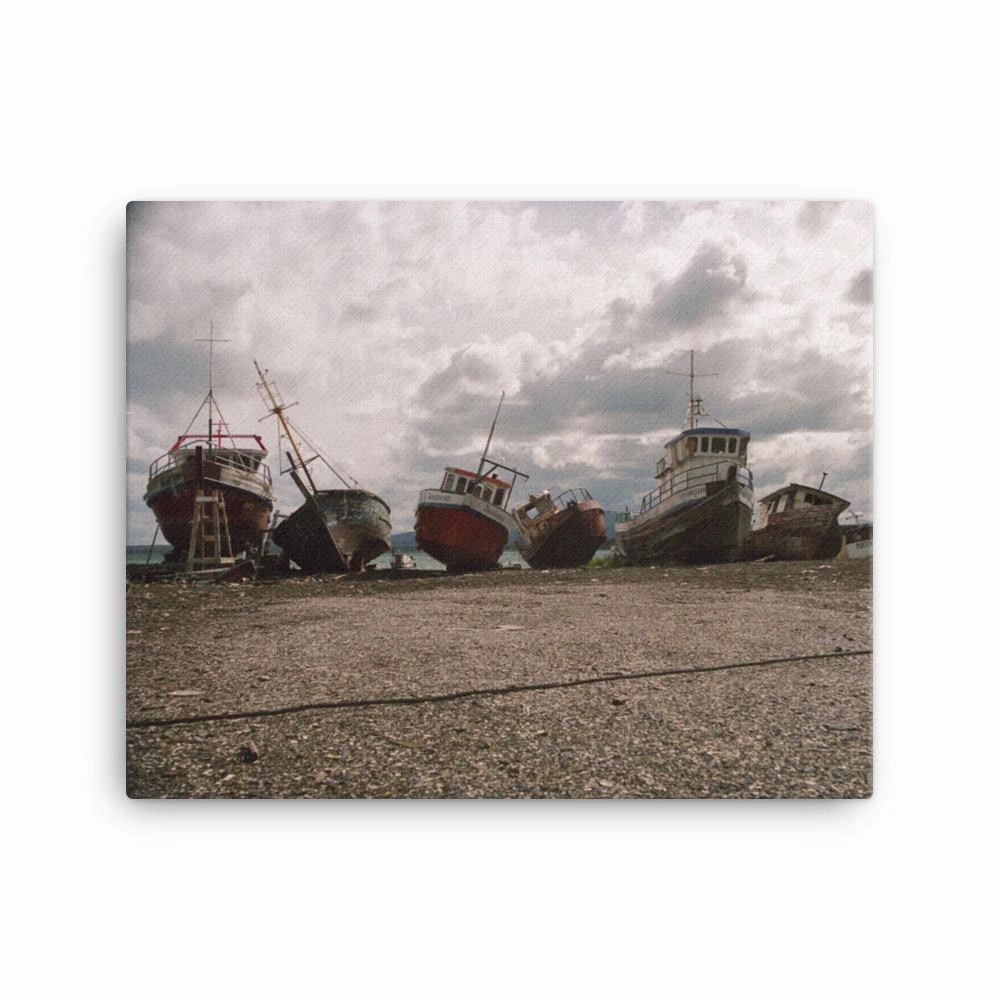 resting ships - canvas