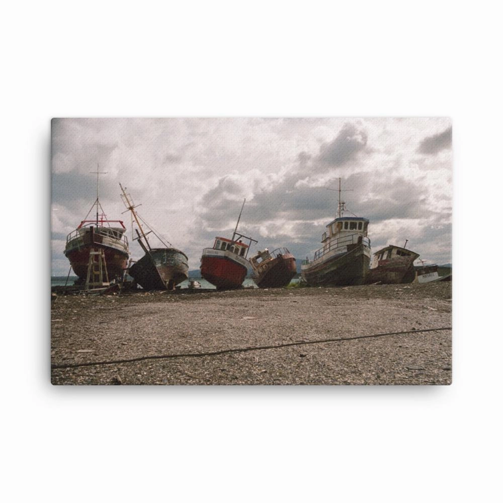 resting ships - canvas