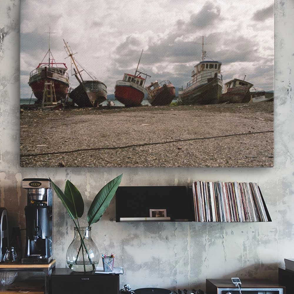 resting ships - canvas