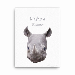 Rhino - canvas canvas mural art