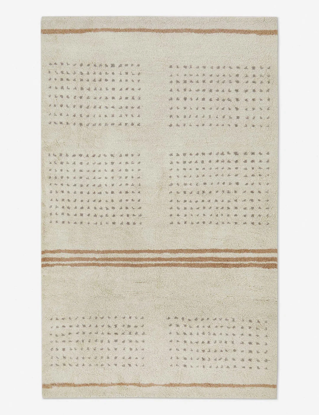 Rina Hand-Knotted Wool-Blend Moroccan Rug trendy fashion rug