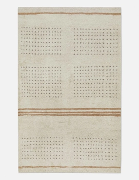 Rina Hand-Knotted Wool-Blend Moroccan Rug trendy fashion rug