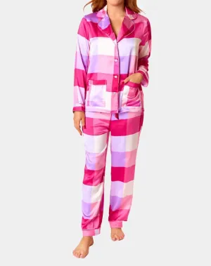 Ripley Schlafanzug-Set in rosa Karo