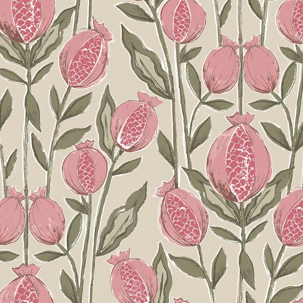 Rithani Printed Cotton Fabric (By The Metre) Auburn elegant table cloth  