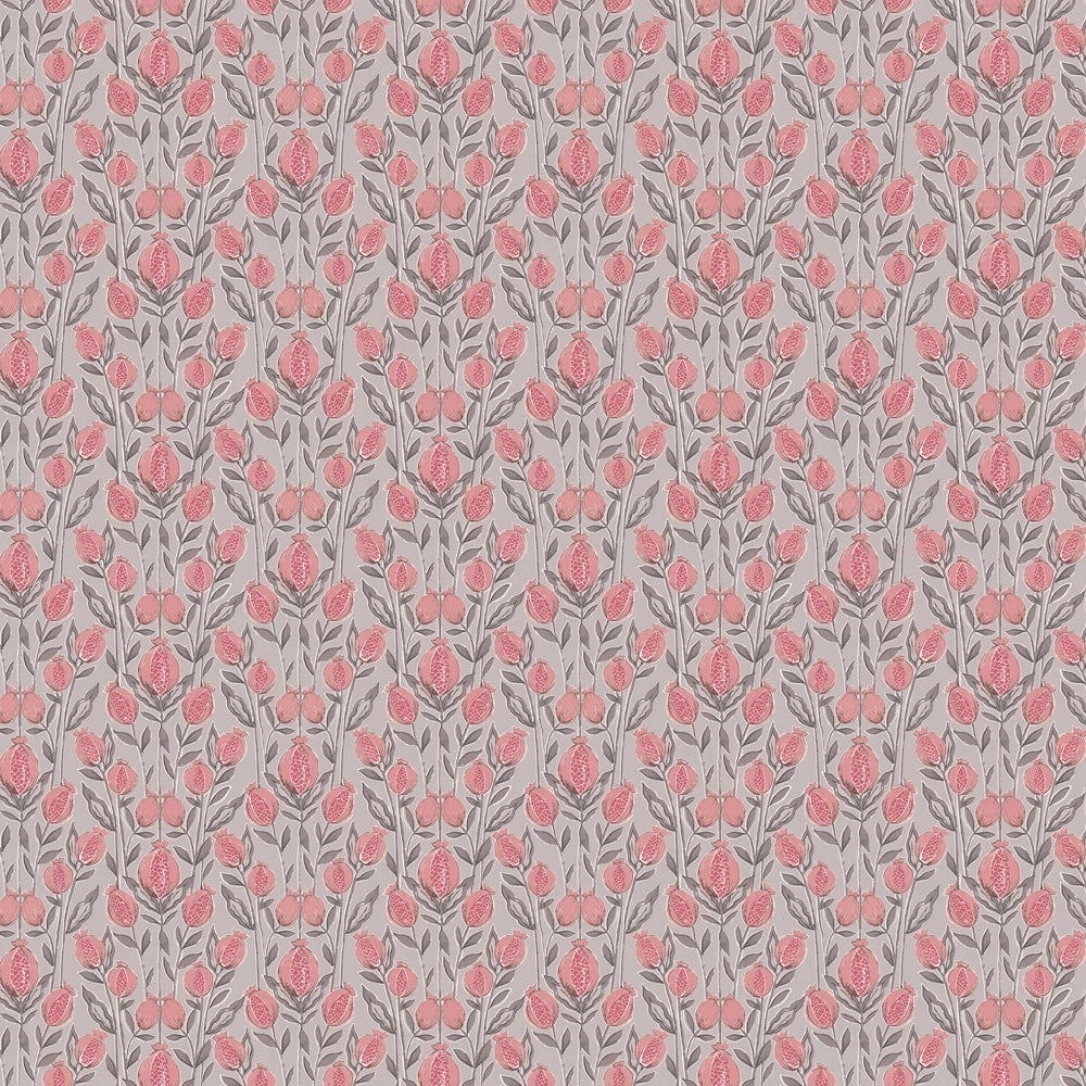 Rithani Printed Cotton Fabric (By The Metre) Mauve