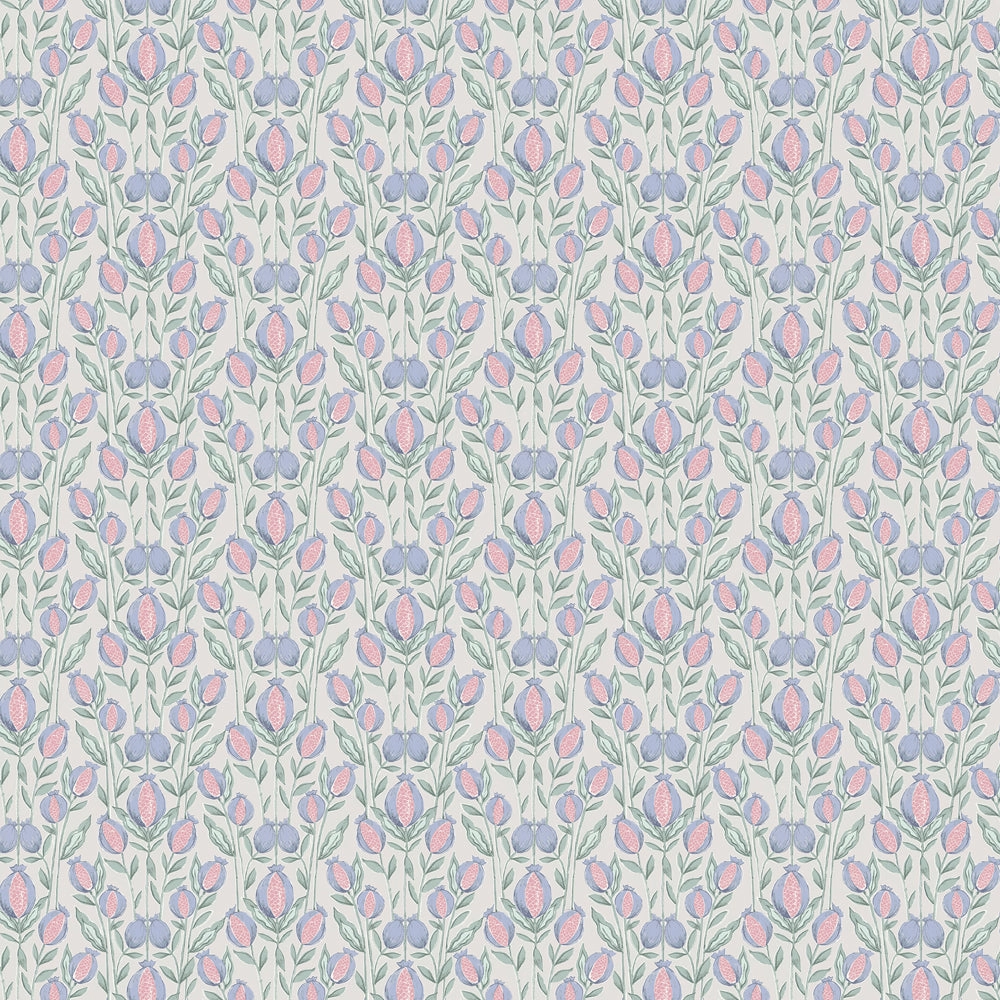 Rithani Printed Cotton Fabric (By The Metre) Mineral Cream