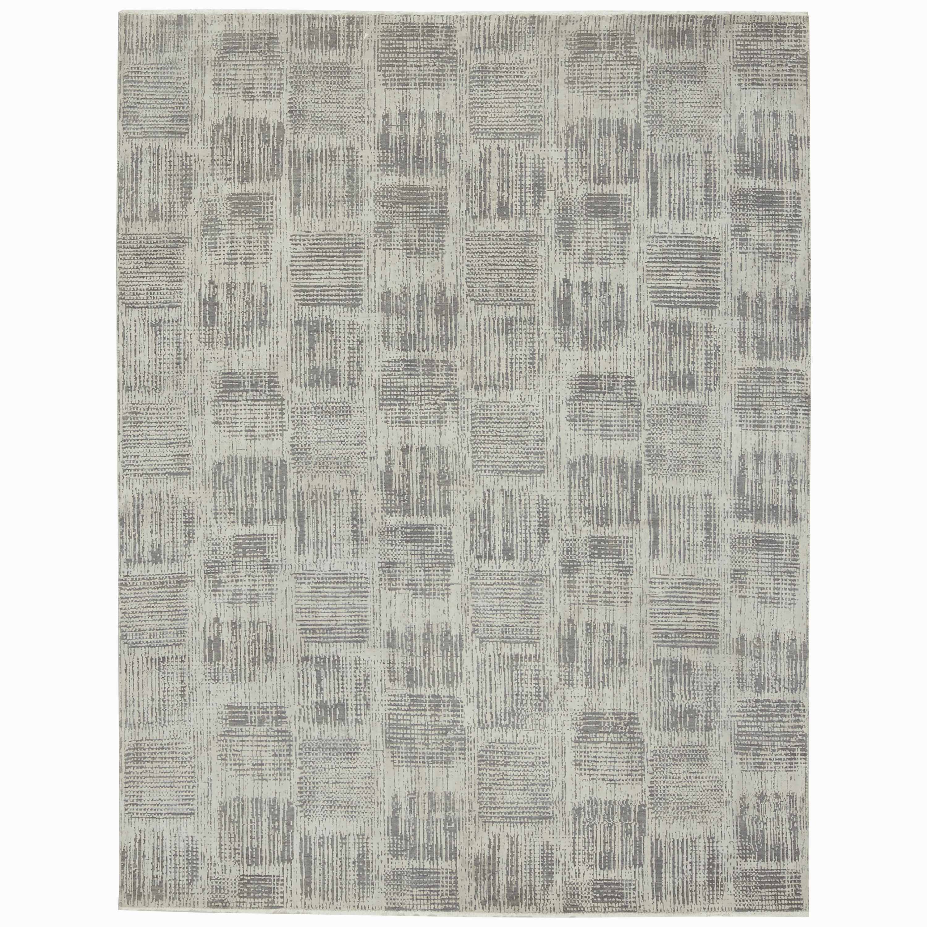 Ritom Grey/Ivory minimalist everyday rug