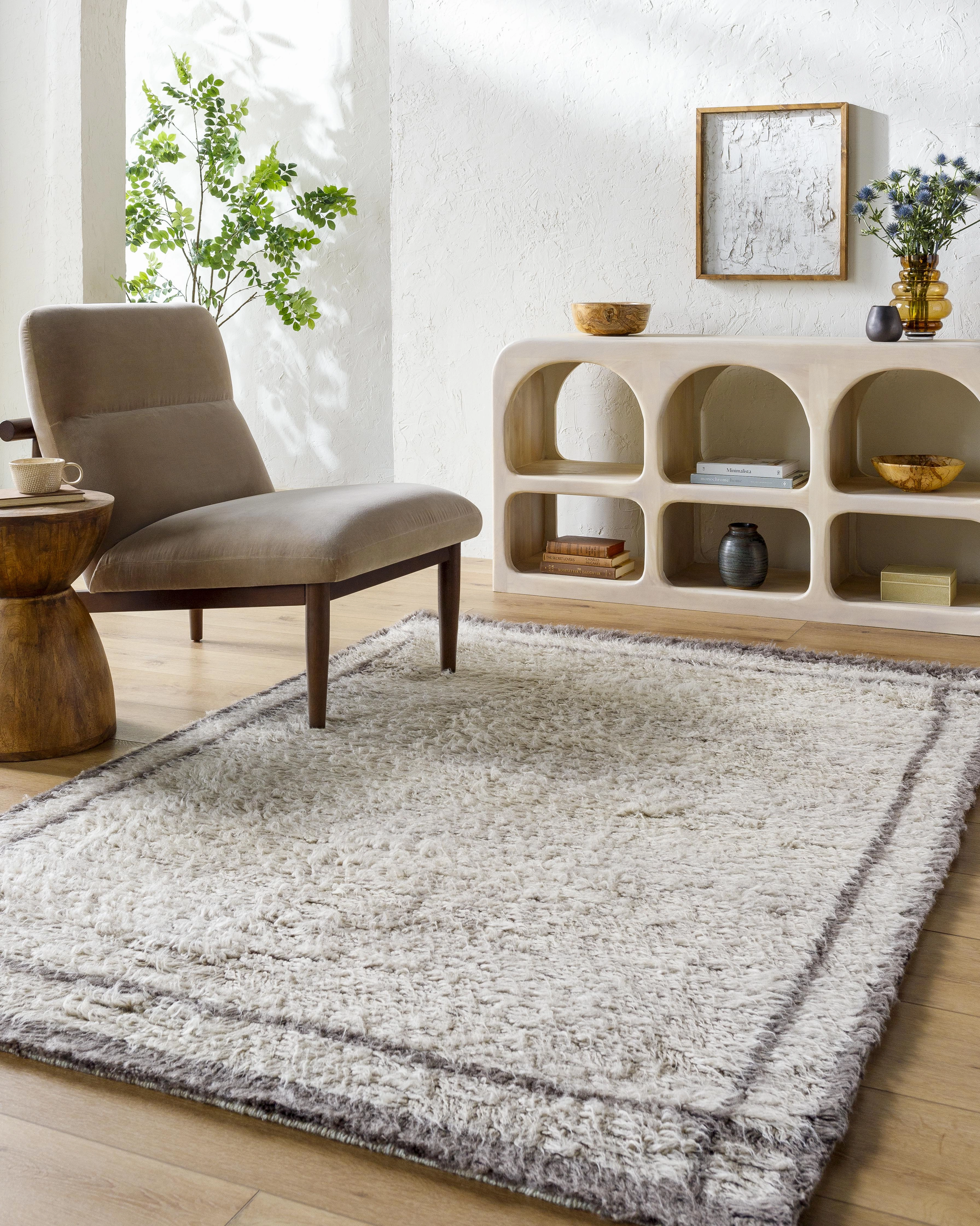 Rizal Moroccan Style Hand-Tufted Wool Rug