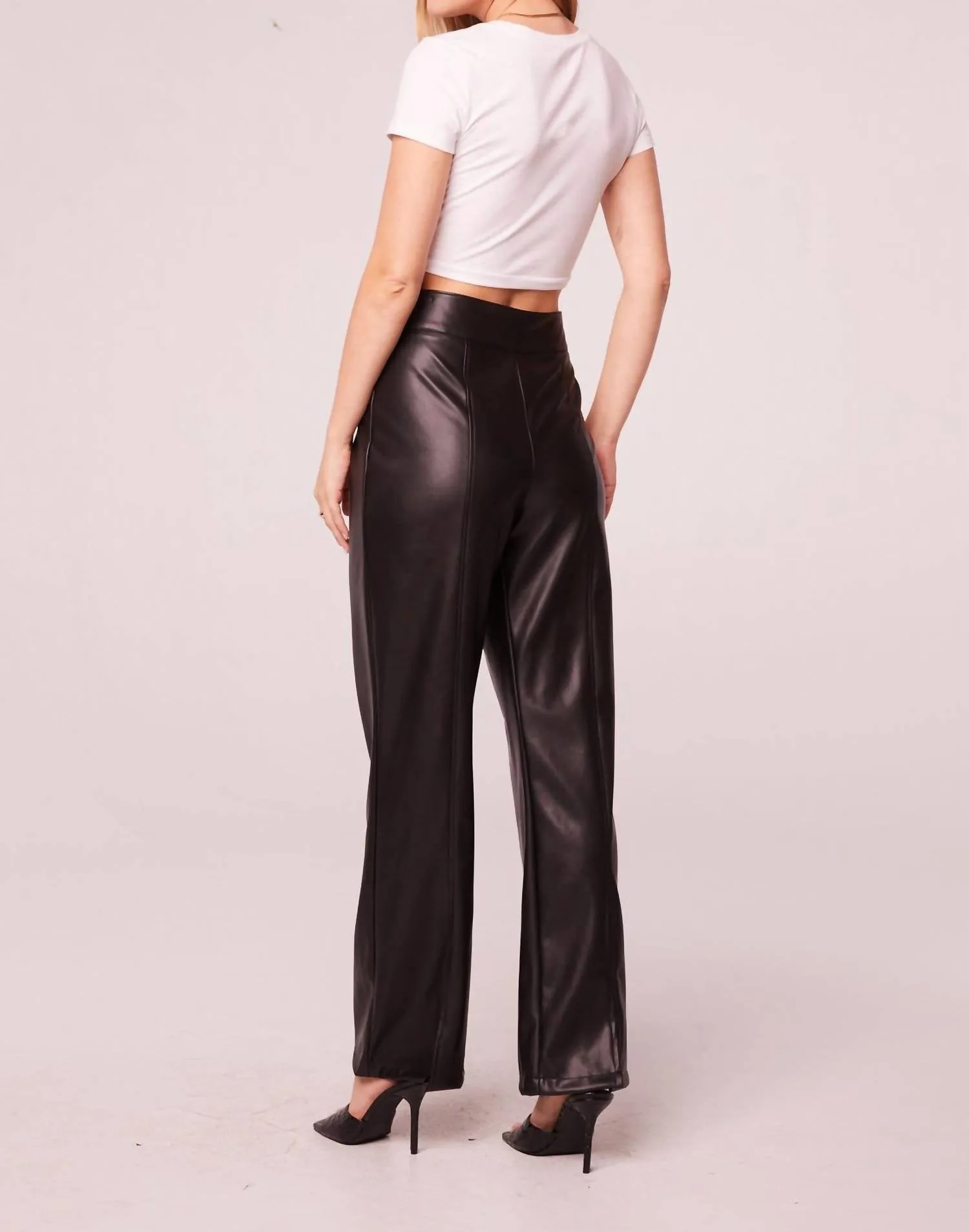 Rock Goddess Kunstlederhose in Schwarz