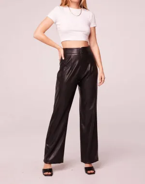 Rock Goddess Kunstlederhose in Schwarz