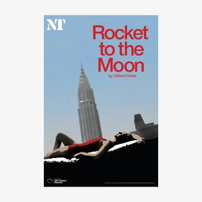 Rocket to the Moon 2011 Print vintage woodcut wallpaper