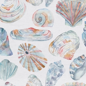 Rockpool Printed Cotton Fabric (By The Metre) Cobalt elegant table cloth  