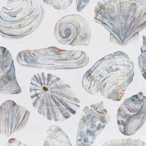 Rockpool Printed Cotton Fabric (By The Metre) Slate elegant table cloth  