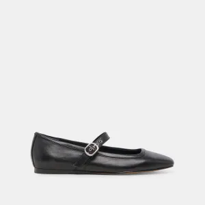 RODNI BALLET FLATS SCHWARZES LEDER