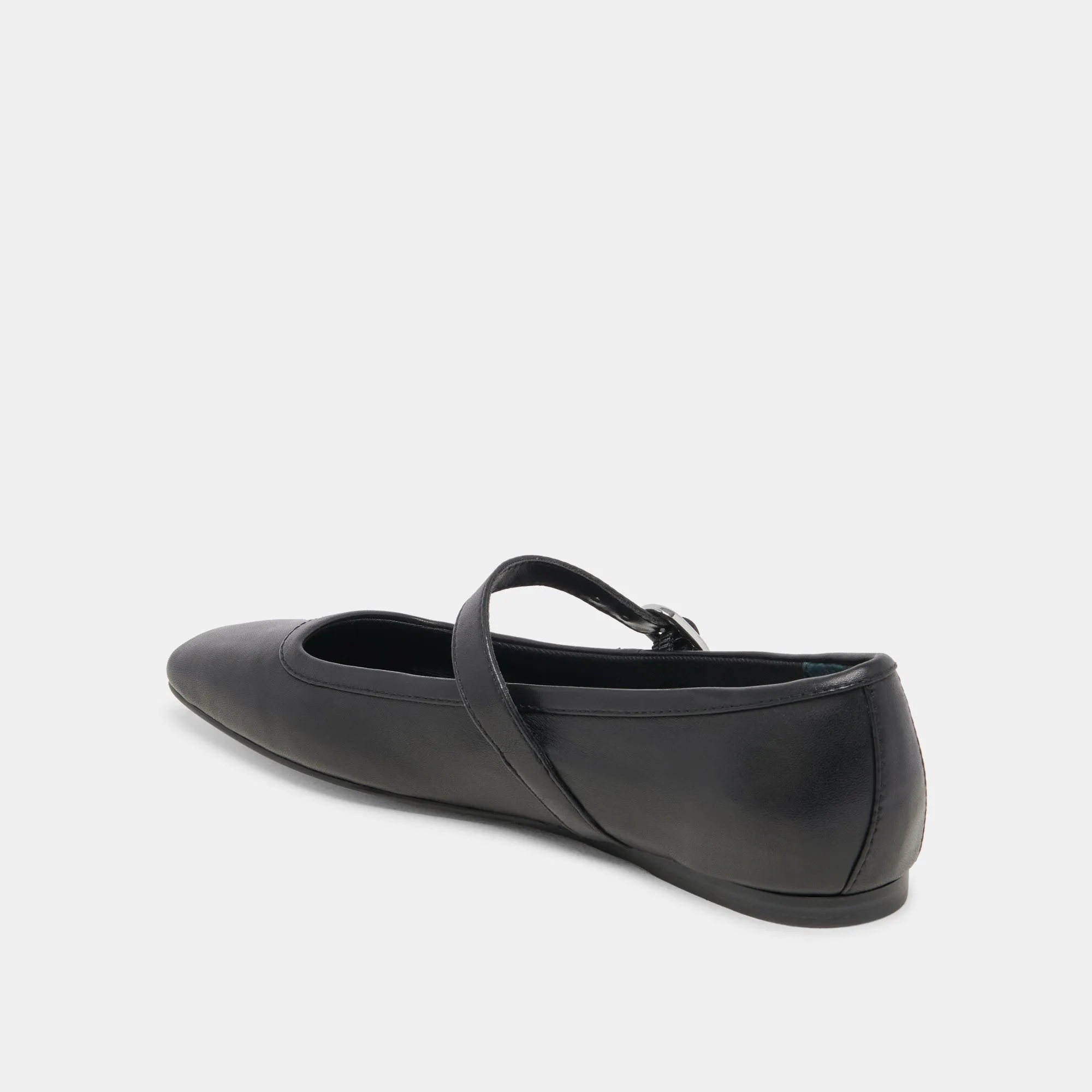 RODNI BALLET FLATS SCHWARZES LEDER