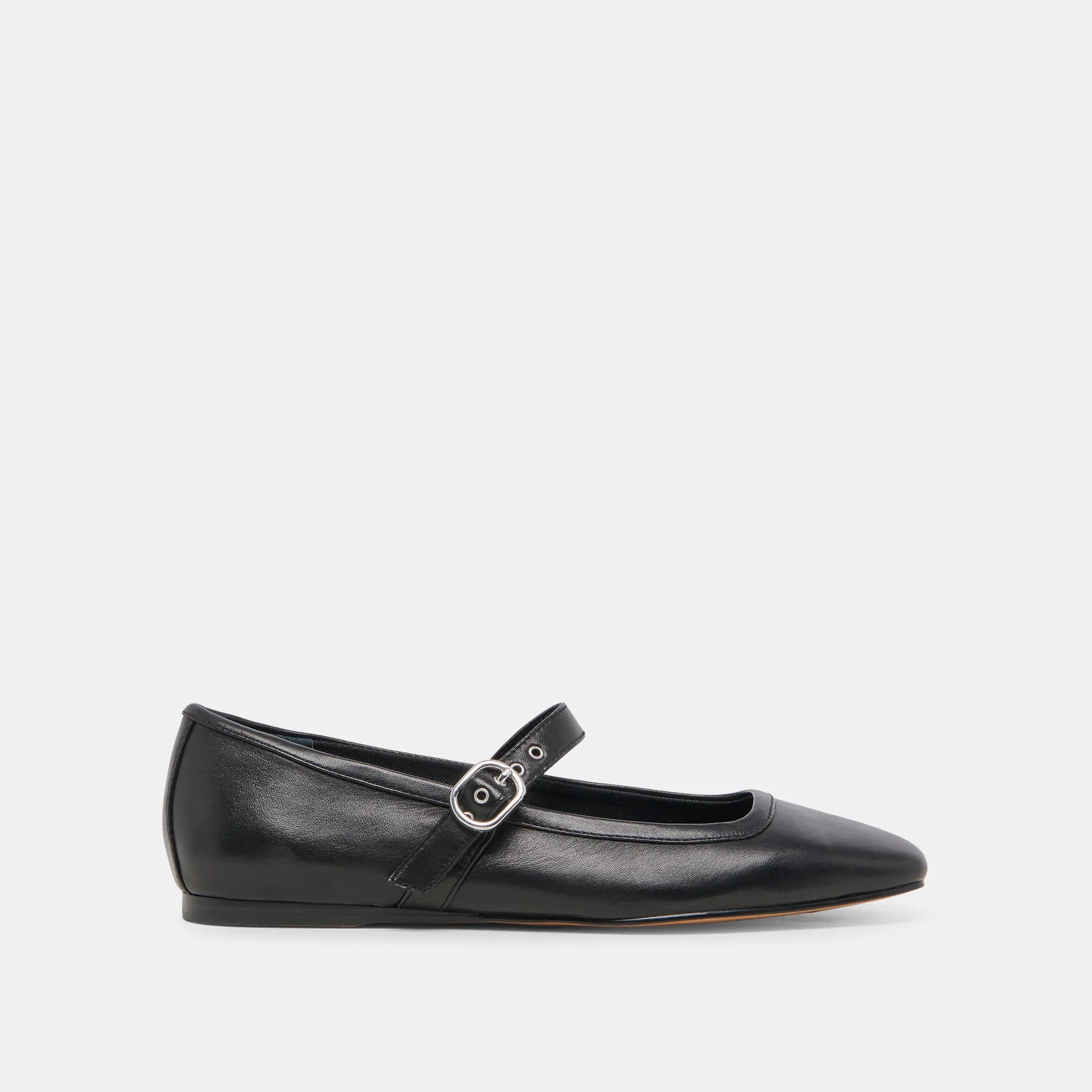 RODNI BALLET FLATS SCHWARZES LEDER