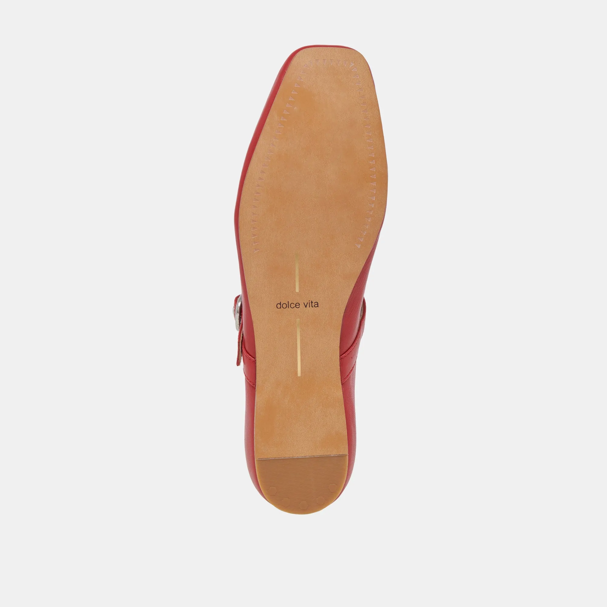 RODNI BALLETTFLATS ROTES LEDER