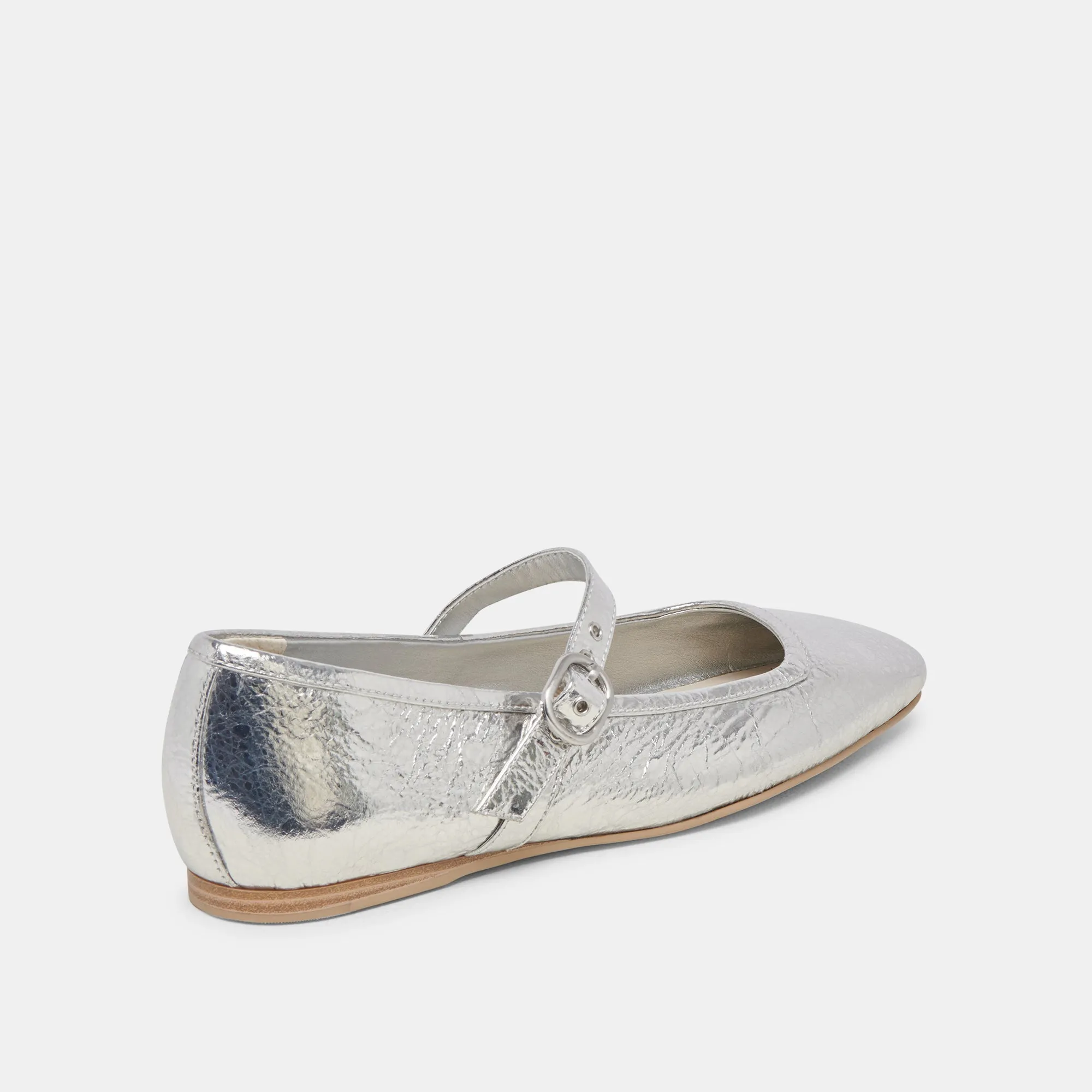 RODNI BALLETTFLATS SILBER ANTIKE LEDER