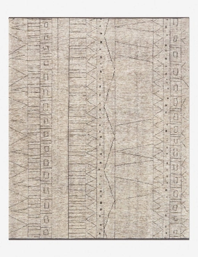 Romita Hand-Knotted Wool-Blend Rug trendy fashion rug