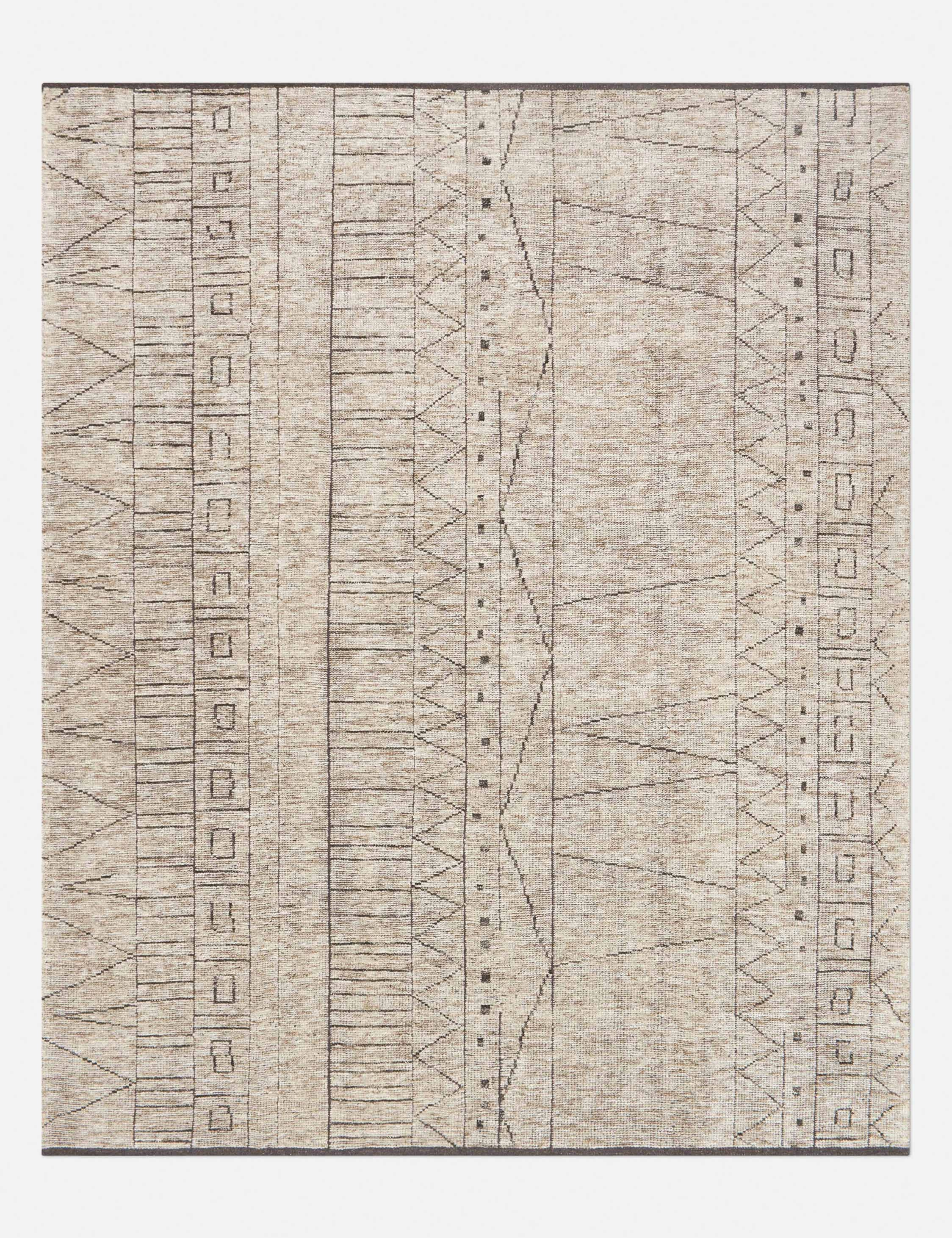 Romita Hand-Knotted Wool-Blend Rug trendy fashion rug