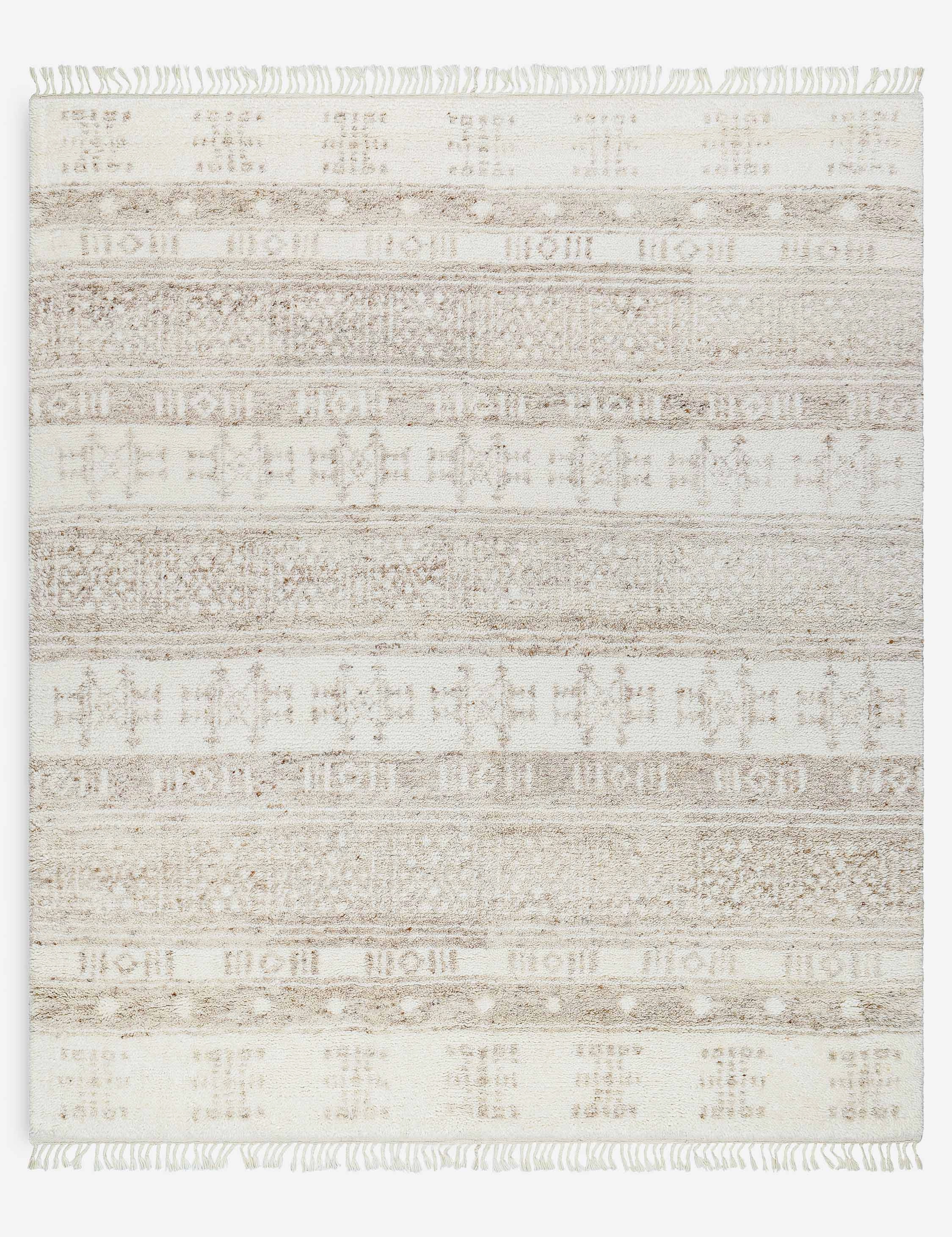 Romola Hand-Knotted Wool Moroccan-Style Rug trendy fashion rug
