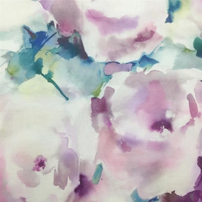Rosa Printed Cotton Fabric (By The Metre) Orchid elegant table cloth  