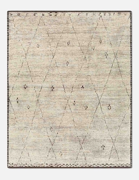 Rosanne Hand-Knotted Wool Rug trendy fashion rug