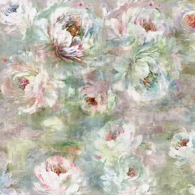 Roseum Printed Fabric (By The Metre) Coral elegant table cloth  