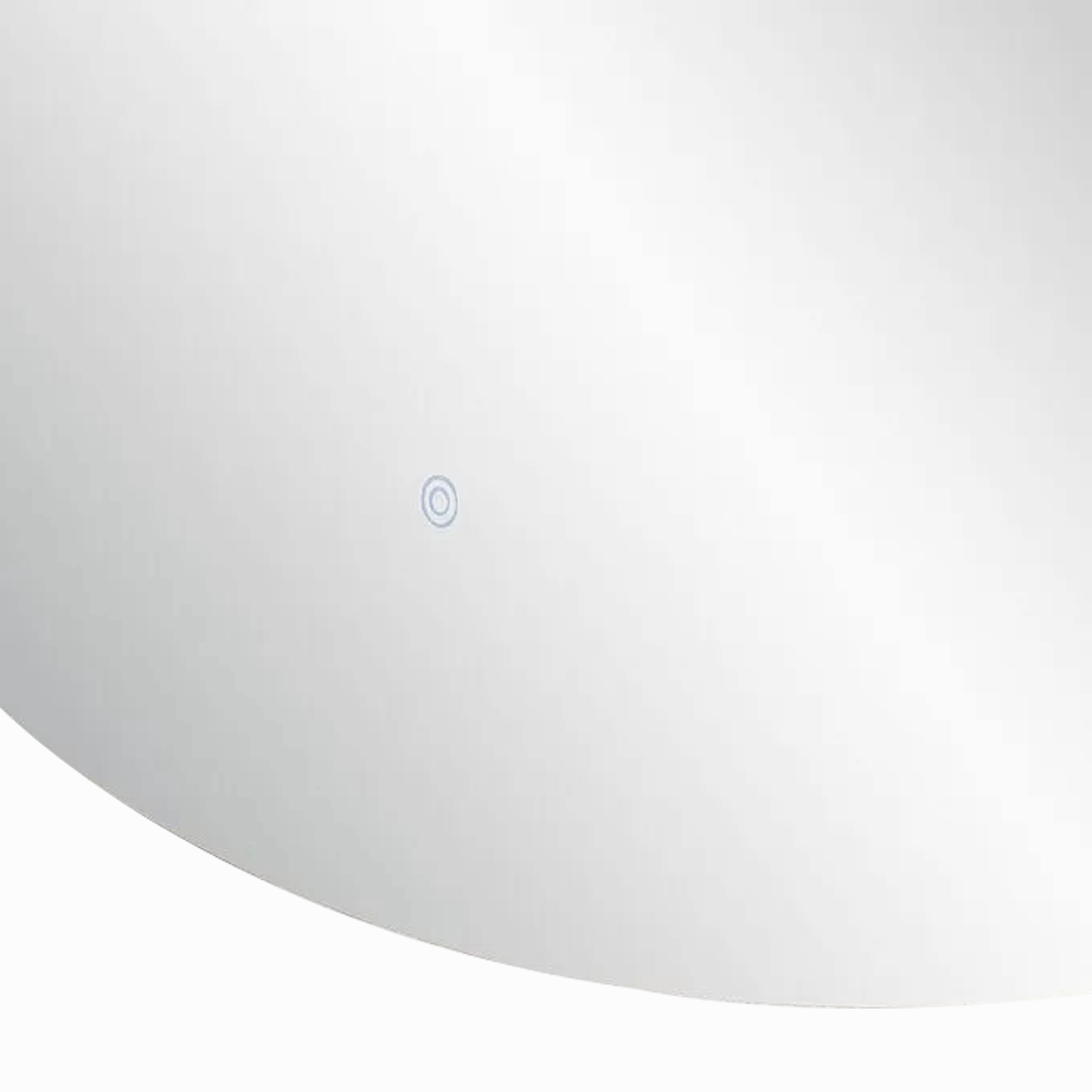 Round Organic Backlit Wall Mirror