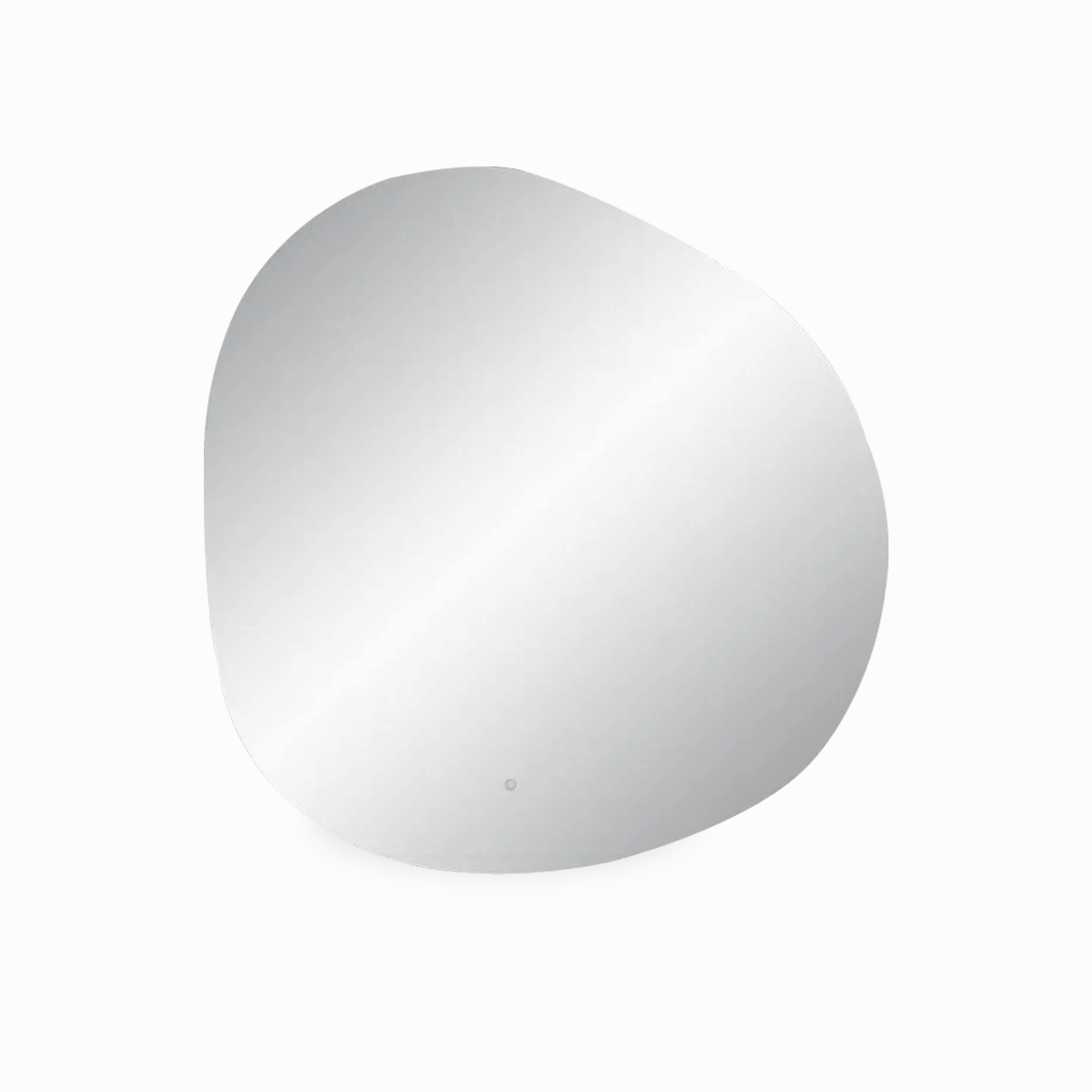 Round Organic Backlit Wall Mirror elegant wall decor