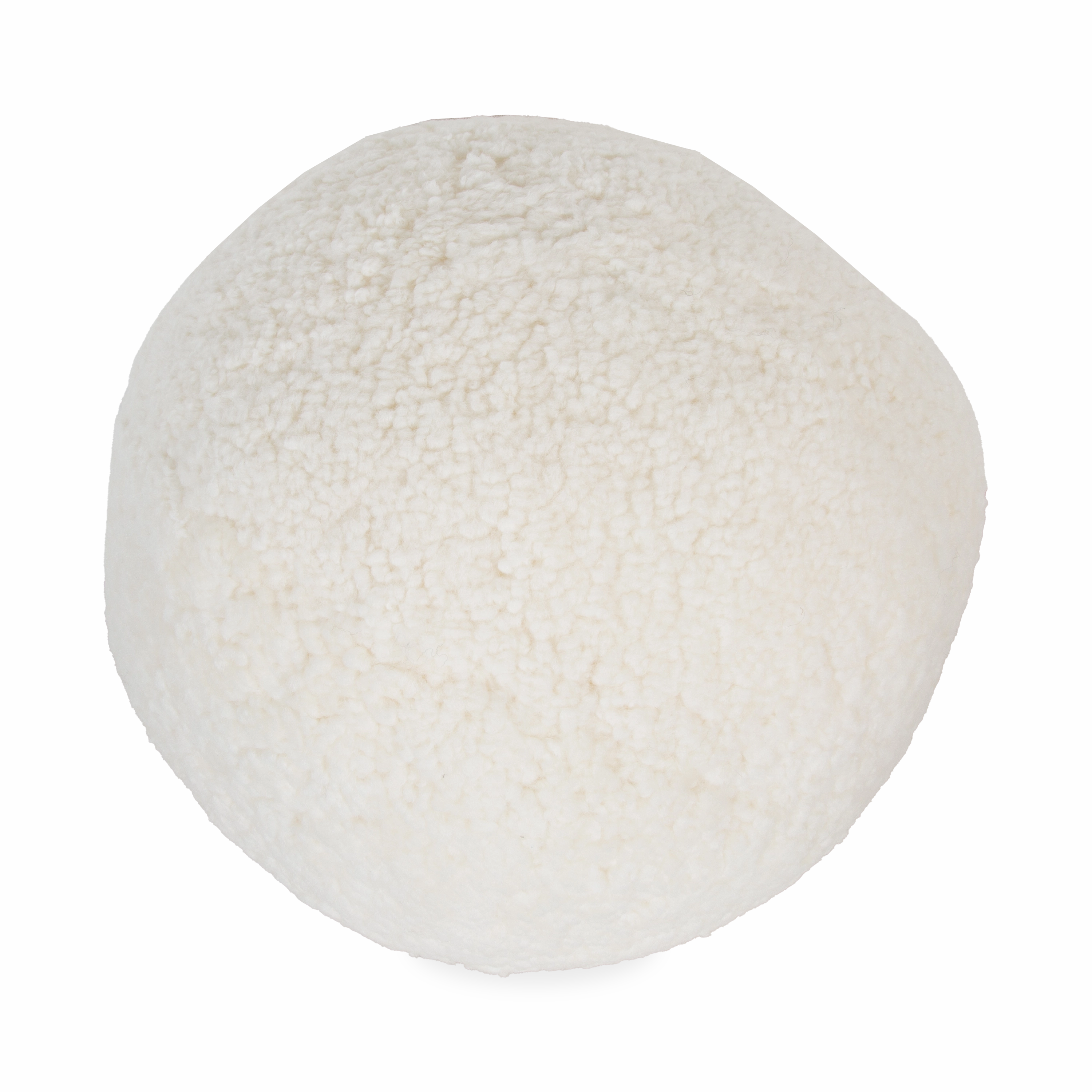 Round Sheepskin Pillow elegant wall decor