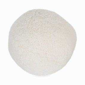 Round Sheepskin Pillow elegant wall decor